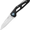 MKMEGABK.jpg MKM Edge Folder Black Aluminum M390 Modified Tanto