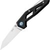 MKM Edge Linerlock Black Aluminum Elmax Steel