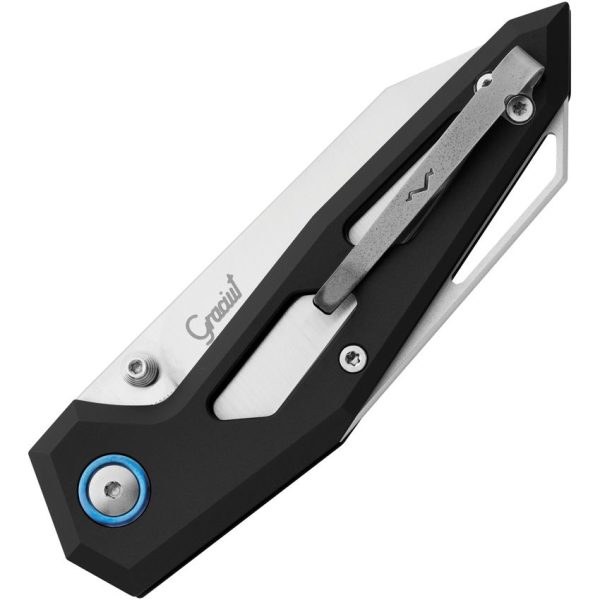 MKM Edge Linerlock Black Aluminum Elmax Steel