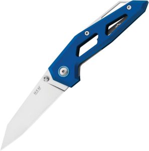 MKMEGLABL.jpg MKM Edge Linerlock Blue Aluminum Elmax Steel