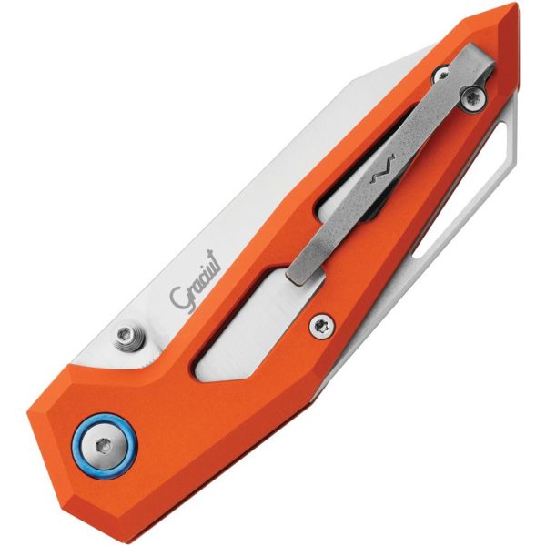 MKM Edge Linerlock Orange Aluminum Elmax Steel