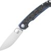 MKM Eclipse Framelock Folding Knife 3.25" CPM MagnaCut Blue Titanium