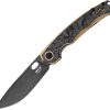 MKM-Maniago Knife Makers Eclipse Framelock 3.25" CPM MagnaCut Bronze Folding Knife