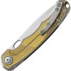 MKM-Maniago Knife Makers Eclipse Framelock Folding Knife CPM MagnaCut Gray Titanium Ultem