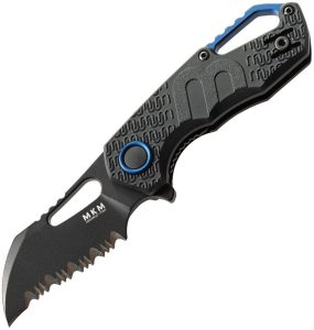 MKM Isonzo Linerlock Black N690 Folding Knife Hawkbill