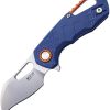 MKM Isonzo Linerlock Blue N690 Folding Knife Hawkbill