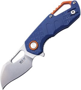 MKM Isonzo Linerlock Blue N690 Folding Knife Hawkbill