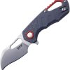 MKM Isonzo Linerlock Gray Folding Knife N690 Hawkbill