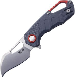 MKM Isonzo Linerlock Gray Folding Knife N690 Hawkbill