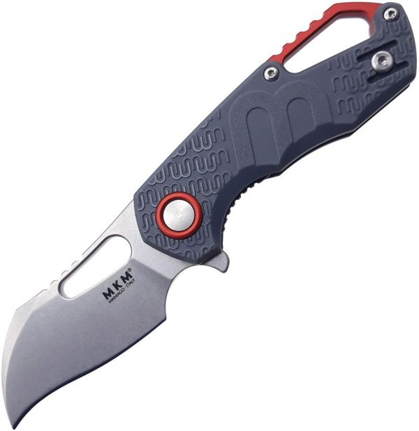 MKM Isonzo Linerlock Gray Folding Knife N690 Hawkbill