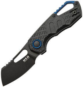 MKM Isonzo Linerlock Folding Knife - Black FRN