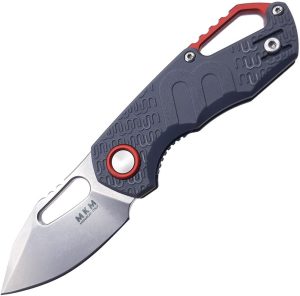 MKM Isonzo Linerlock Gray N690 Folding Knife 2" Blade
