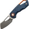 MKM Isonzo Linerlock Blue Folding Knife N690 Stainless