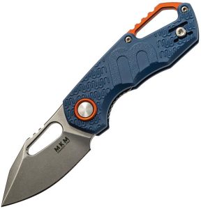MKM Isonzo Linerlock Blue N690 Folding Knife 2.25" Blade