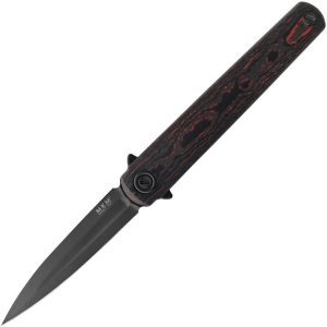MKMFL02FCLTD.jpg MKM Flame Framelock Dagger Lava Carbon Fiber - M390