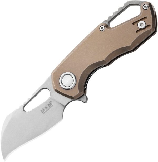 MKMFX03M1TBR.jpg MKM Isonzo Hawkbill Linerlock Bronze Titanium