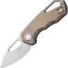 MKMFX03M3TBR.jpg MKM Isonzo Clip Point Linerlock Bronze Titanium