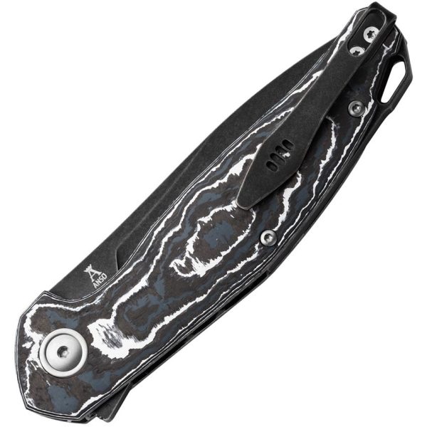 MKM Goccia Linerlock White Storm Carbon Fiber Folding Knife