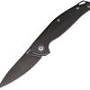 MKM Maniago Goccia Linerlock Folding Knife 3.5" Black M390 Titanium