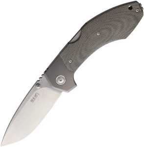 MKM Hero Lockback Green Canvas Micarta Folding Knife