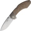 MKMHRNCT.jpg MKM Hero Lockback Natural Canvas Micarta Folding Knife