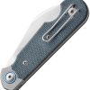 MKM Jaques Folder Denim Canvas MagnaCut Wharncliffe Folding Knife