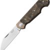 MKM Jaques Folder Dark Gold Carbon Fiber MagnaCut Folding Knife
