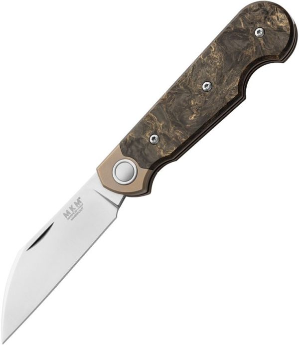 MKM Jaques Folder Dark Gold Carbon Fiber MagnaCut Folding Knife