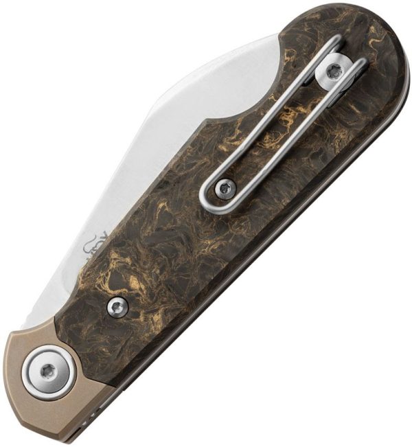 MKM Jaques Folder Dark Gold Carbon Fiber MagnaCut Folding Knife