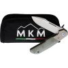 MKM Clap Linerlock G10/Titanium Jade Folding Knife