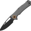 MKM LOV Lockback Gray Folding Knife N690 Stainless Italian
