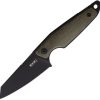 MKM Makro 2 Black Green Micarta Fixed Blade Knife M390