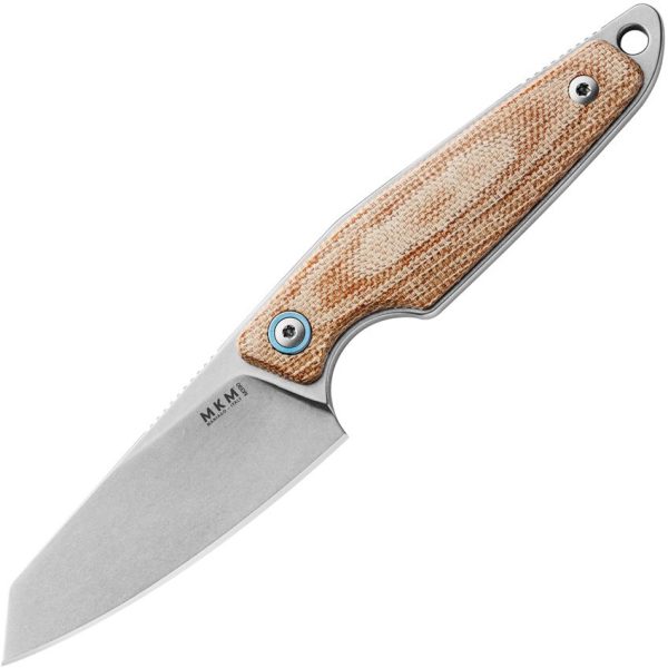 MKM Makro 2 Natural Micarta Fixed Blade Knife M390 Steel