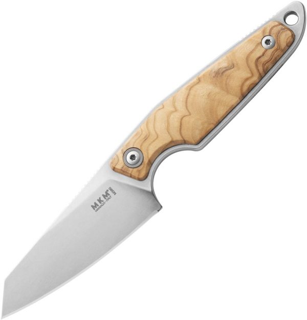 MKM Makro 2 Fixed Blade M390 Olive Wood Sheepsfoot Knife