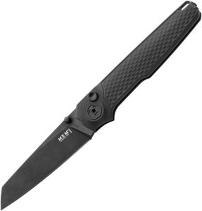 MKM Miura Button Lock Black CPM MagnaCut Folding Knife