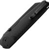 MKM Miura Button Lock Black CPM MagnaCut Folding Knife