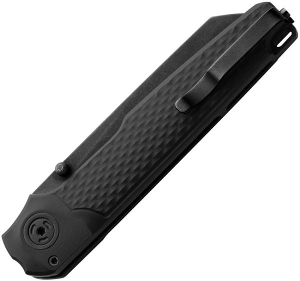MKM Miura Button Lock Black CPM MagnaCut Folding Knife