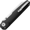 MKM Miura Button Lock Folding Knife CPM MagnaCut Black Aluminum