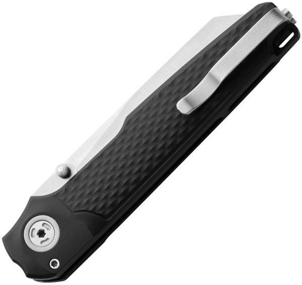 MKM Miura Button Lock Folding Knife CPM MagnaCut Black Aluminum
