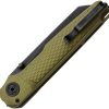 MKM Miura Button Lock Green Folding Knife CPM MagnaCut
