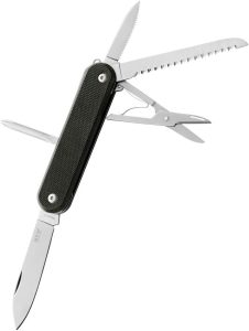 MKM Malga 5 Multi Tool Folding Knife MagnaCut Black Micarta