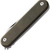 MKM-Maniago Malga 5 Multipurpose Knife - Green Micarta