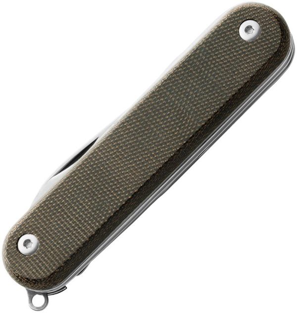 MKM-Maniago Malga 5 Multipurpose Knife - Green Micarta