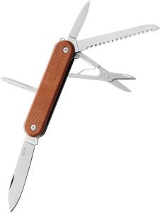 MKM Malga 5 MagnaCut Multi-Tool Folding Knife Natural Canvas