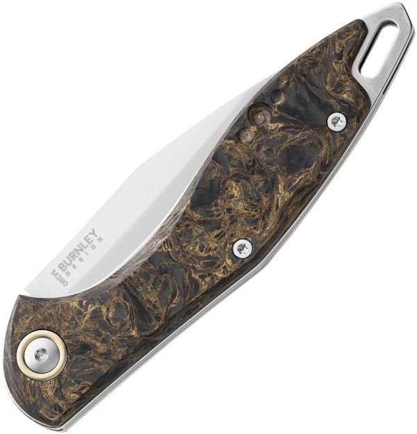 MKM Fara Slip Joint Folding Knife M390 Dark Matter Gold Carbon Fiber