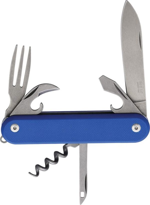 MKM-Maniago Malga 6 Multipurpose Knife - Blue G10