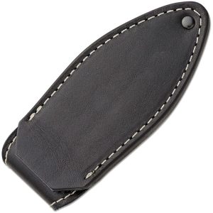 MKM Magnetic Pocket Sheath Black Leather Fixed Blade