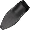 MKM Magnetic Pocket Sheath Fixed Blade 4.74" Black Leather