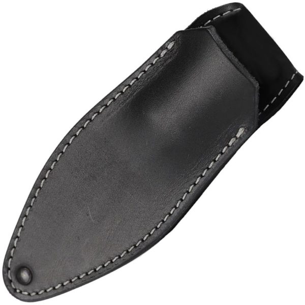 MKM Magnetic Pocket Sheath Fixed Blade 4.74" Black Leather