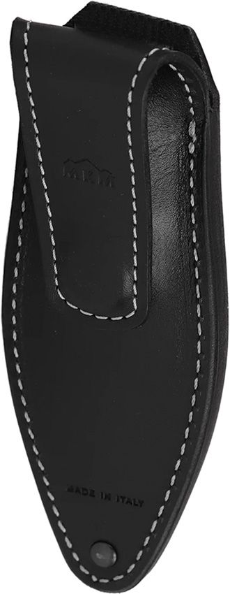 MKM Magnetic Pocket Sheath Fixed Blade 4.74" Black Leather